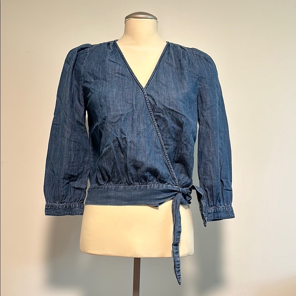 Madewell Indigo Denim Blouse